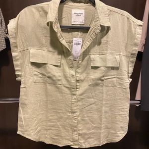 Abercrombie & Fitch linen tshirt size small